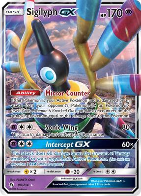Sigilyph GX card from SM - Lost Thunder