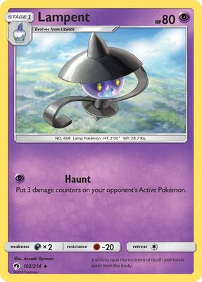Lampent card from SM - Lost Thunder