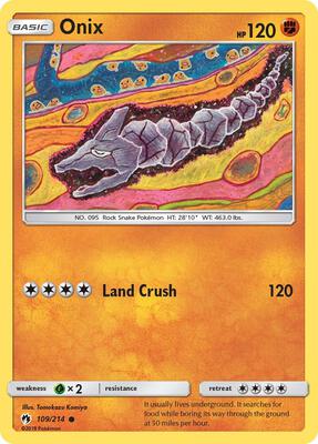 Onix card from SM - Lost Thunder