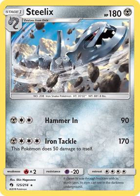 Steelix card from SM - Lost Thunder