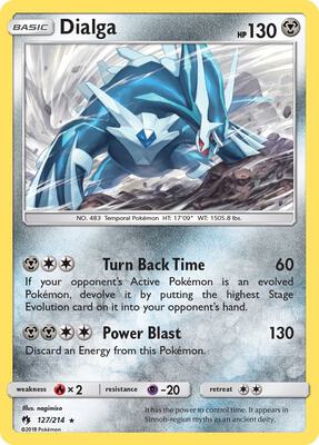 Dialga card from SM - Lost Thunder
