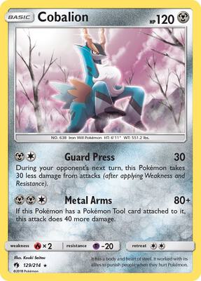 Cobalion card from SM - Lost Thunder