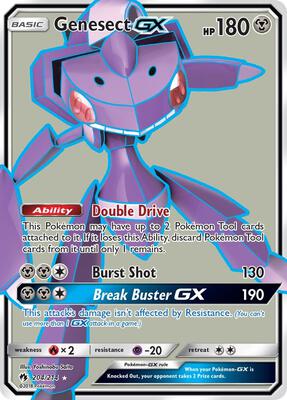 Genesect GX (Full Art) card from SM - Lost Thunder