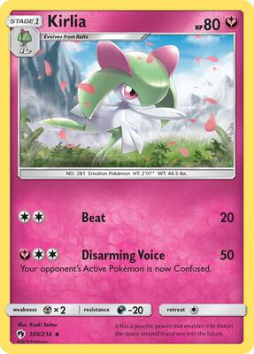 Kirlia card from SM - Lost Thunder