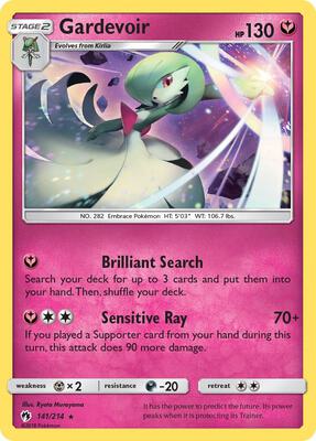 Gardevoir card from SM - Lost Thunder