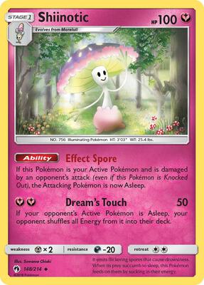 Shiinotic card from SM - Lost Thunder