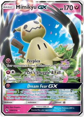 Mimikyu GX card from SM - Lost Thunder
