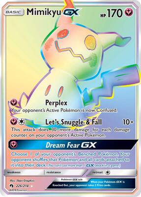 Mimikyu GX (Secret) card from SM - Lost Thunder