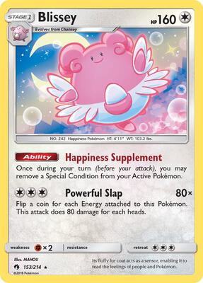 Blissey card from SM - Lost Thunder
