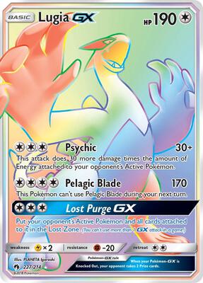 Lugia GX (Secret) card from SM - Lost Thunder
