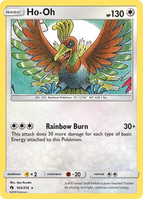 Ho-Oh card from SM - Lost Thunder