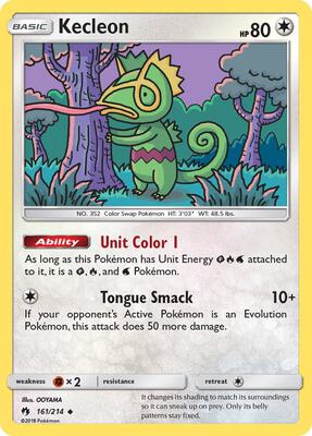 Kecleon (161) card from SM - Lost Thunder