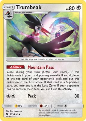 Trumbeak card from SM - Lost Thunder