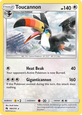 Toucannon card from SM - Lost Thunder