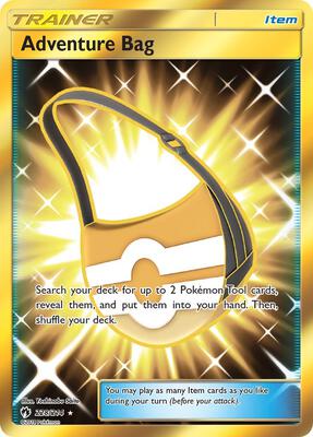 Adventure Bag (Secret) card from SM - Lost Thunder