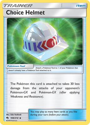 Choice Helmet card from SM - Lost Thunder