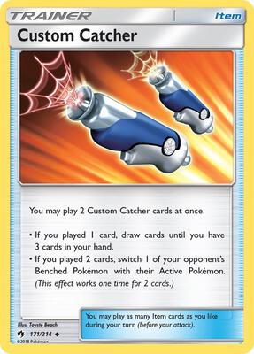Custom Catcher card from SM - Lost Thunder