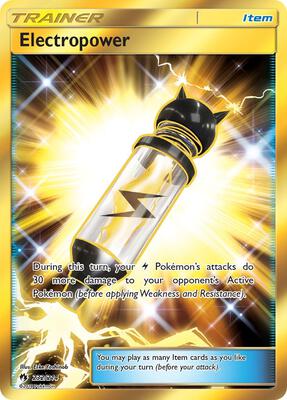 Electropower (Secret) card from SM - Lost Thunder