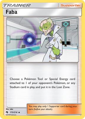 Faba card from SM - Lost Thunder