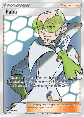 Faba (Full Art) card from SM - Lost Thunder