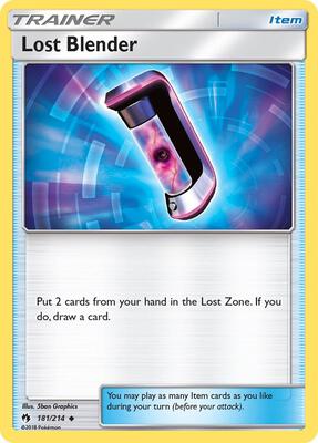 Lost Blender card from SM - Lost Thunder