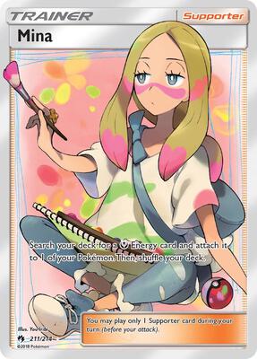 Mina (Full Art) card from SM - Lost Thunder