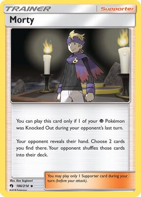 Morty card from SM - Lost Thunder