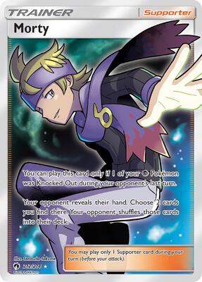Morty (Full Art) card from SM - Lost Thunder