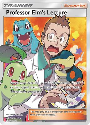 Professor Elm's Lecture (Full Art) card from SM - Lost Thunder