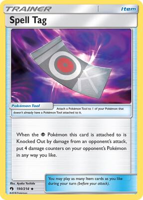 Spell Tag card from SM - Lost Thunder