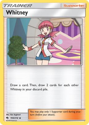 Whitney card from SM - Lost Thunder