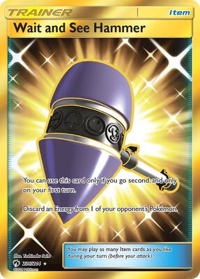 Wait and See Hammer (Secret) card from SM - Lost Thunder
