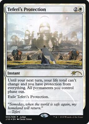 Teferi's Protection (J18) card from Judge Promos