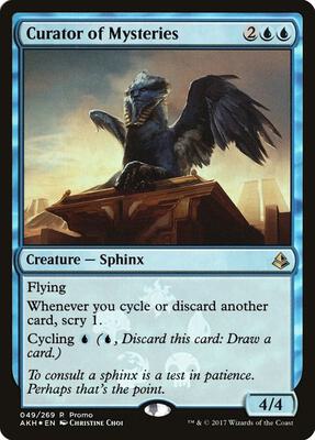 Curator of Mysteries card from Media Promos