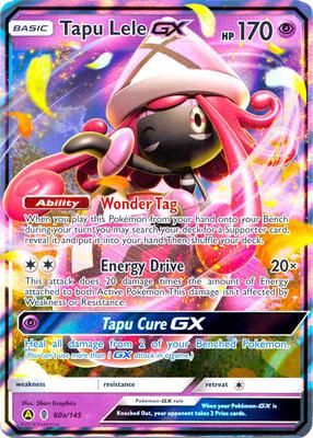 Tapu Lele GX - 60a/145 card from Alternate Art Promos