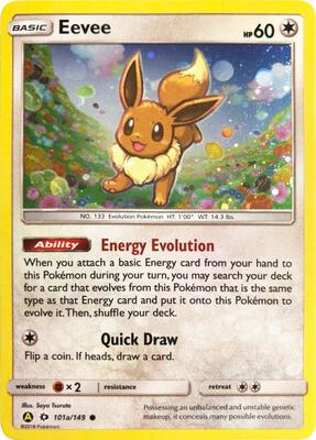 Eevee - 101a/149 card from Alternate Art Promos