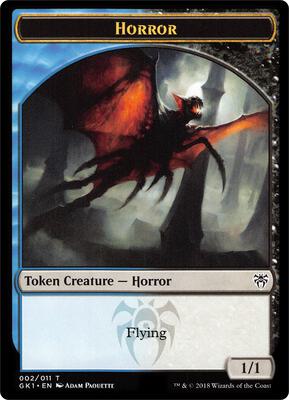 Horror // Copy Double-Sided Token card from Guilds of Ravnica: Guild Kits