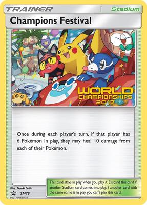 Champions Festival - SM78 (World Championships 2017) card from SM Promos