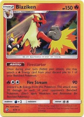Blaziken - 6/70 (Non-Holo) card from Deck Exclusives