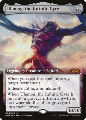 Ulamog, the Infinite Gyre card from Ultimate Masters: Box Toppers
