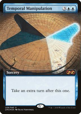 Temporal Manipulation card from Ultimate Masters: Box Toppers