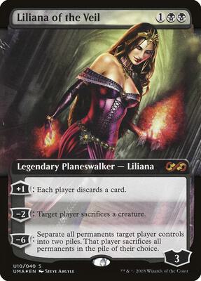 Liliana of the Veil card from Ultimate Masters: Box Toppers