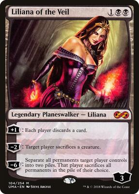 Liliana of the Veil card from Ultimate Masters