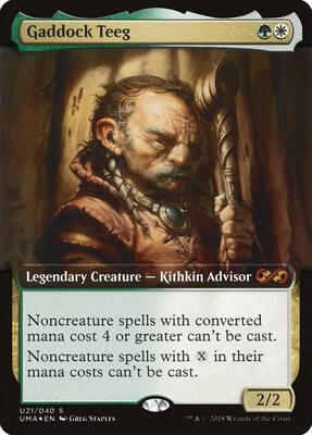 Gaddock Teeg card from Ultimate Masters: Box Toppers