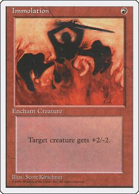 Immolation card from Fourth Edition