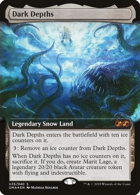 Dark Depths card from Ultimate Masters: Box Toppers