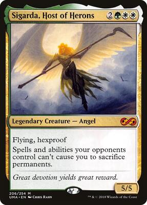 Sigarda, Host of Herons card from Ultimate Masters