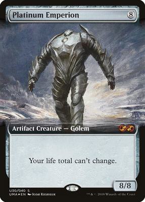 Platinum Emperion card from Ultimate Masters: Box Toppers