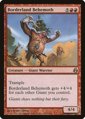 Borderland Behemoth card from Morningtide