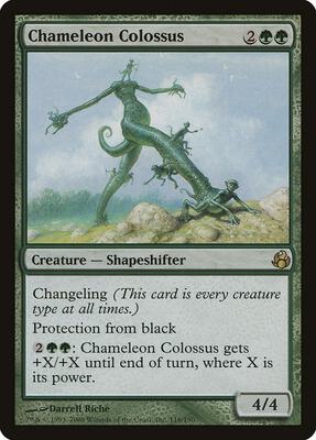 Chameleon Colossus card from Morningtide